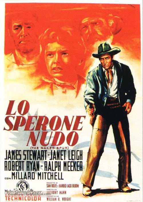 The Naked Spur - Italian Movie Poster