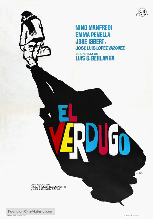 El verdugo - Spanish Movie Poster