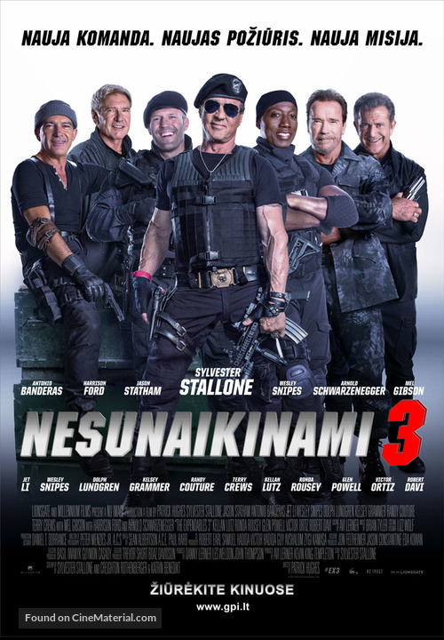 The Expendables 3 - Lithuanian Movie Poster