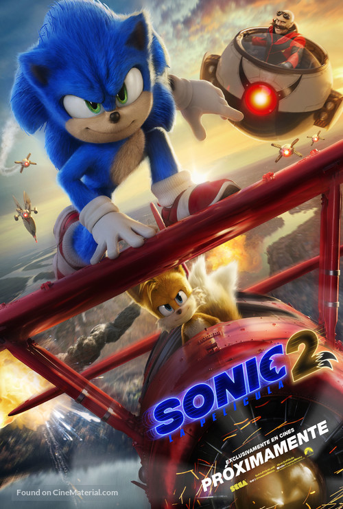 Sonic the Hedgehog 2 - Mexican Movie Poster