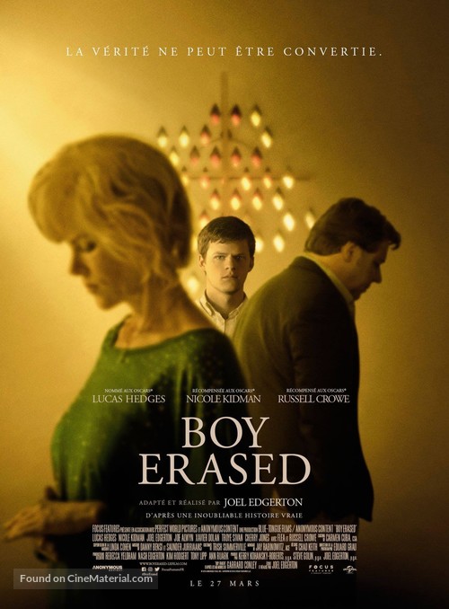 Boy Erased - French Movie Poster