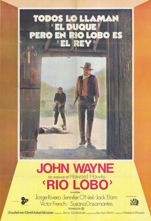 Rio Lobo - Mexican Movie Poster