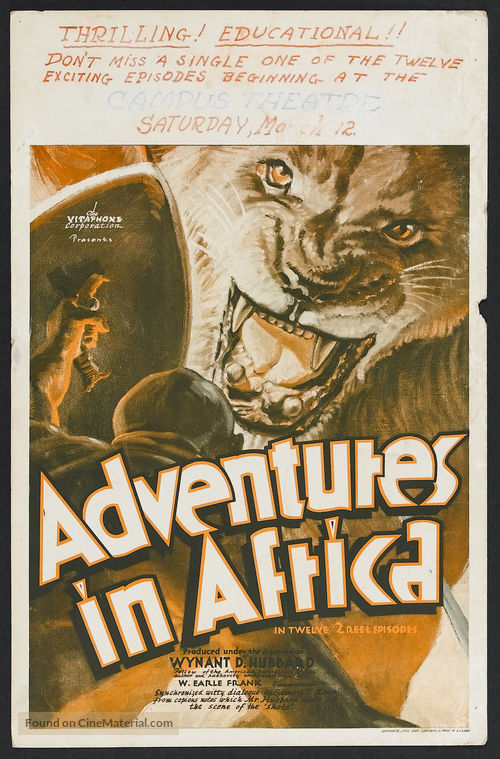 Untamed Africa - Theatrical movie poster