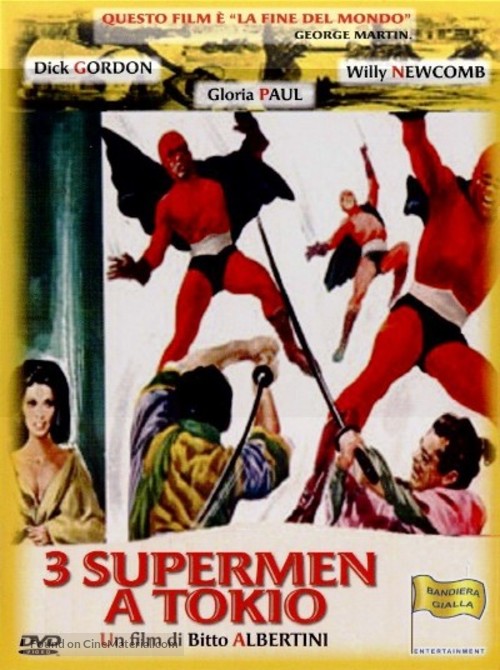 Tre supermen a Tokio - Italian DVD movie cover