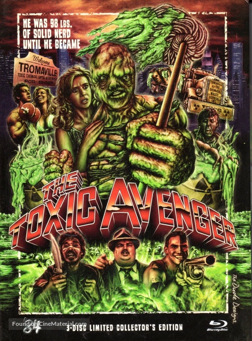 The Toxic Avenger - German Blu-Ray movie cover