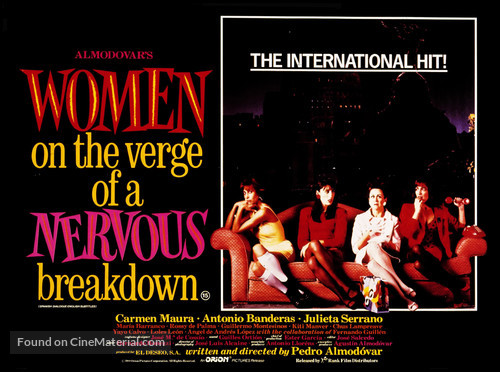 Mujeres Al Borde De Un Ataque De Nervios - British Movie Poster