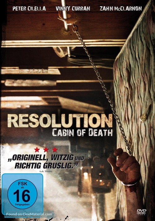 Resolution - German DVD movie cover