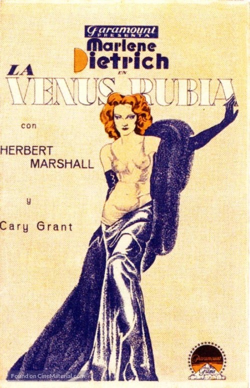 Blonde Venus - Spanish Movie Poster