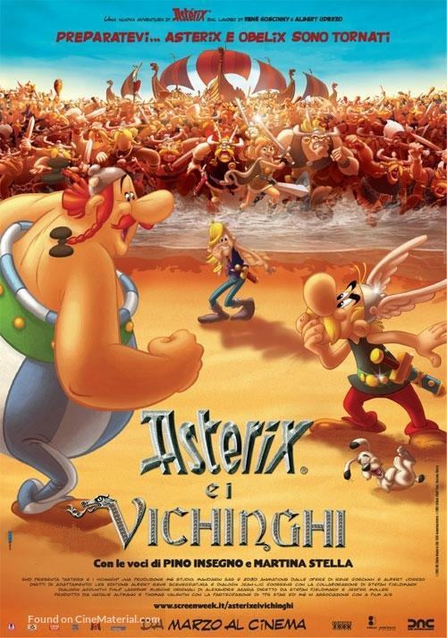 Ast&egrave;rix et les Vikings - Italian Movie Poster