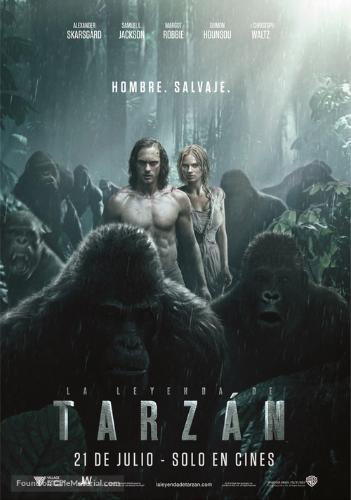 The Legend of Tarzan - Argentinian Movie Poster