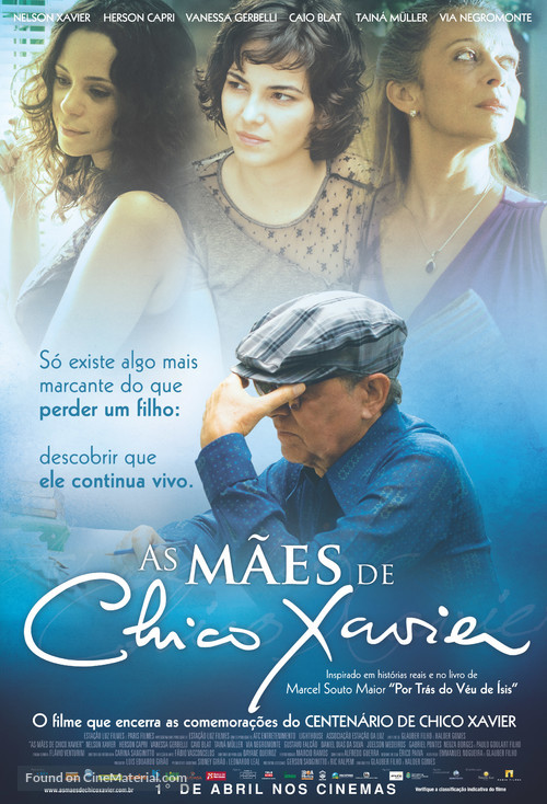 As M&agrave;es de Chico Xavier - Brazilian Movie Poster