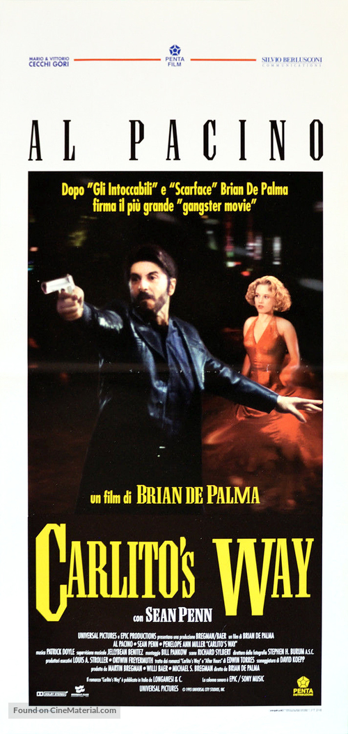 Carlito&#039;s Way - Italian Movie Poster