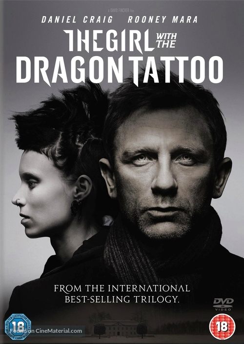 The Girl with the Dragon Tattoo - British DVD movie cover