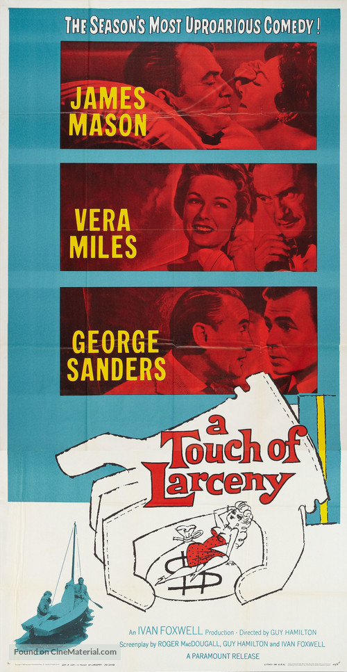 A Touch of Larceny - Movie Poster