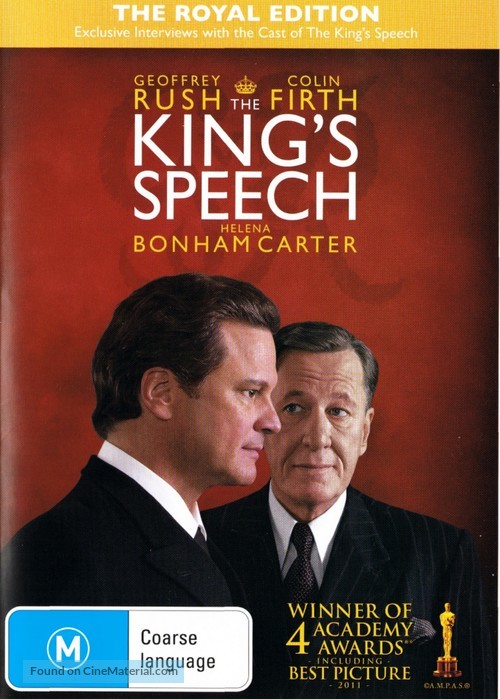 The King&#039;s Speech - Australian DVD movie cover