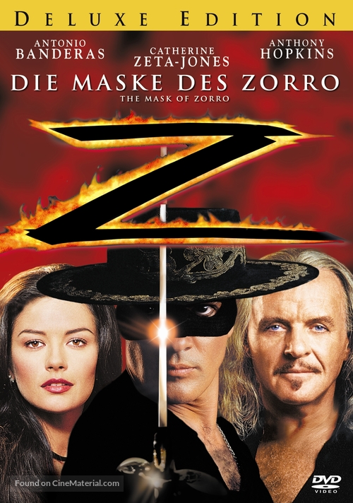 The Mask Of Zorro - German Movie Cover