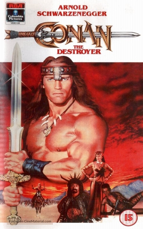 Conan The Destroyer - British VHS movie cover