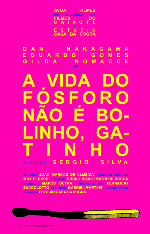 A Vida do F&oacute;sforo N&atilde;o &Eacute; Bolinho, Gatinho - Brazilian Movie Poster