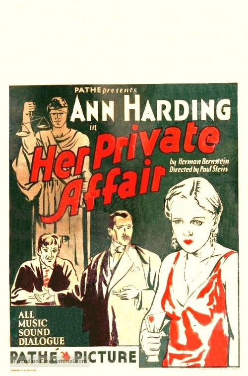 Her Private Affair - Movie Poster