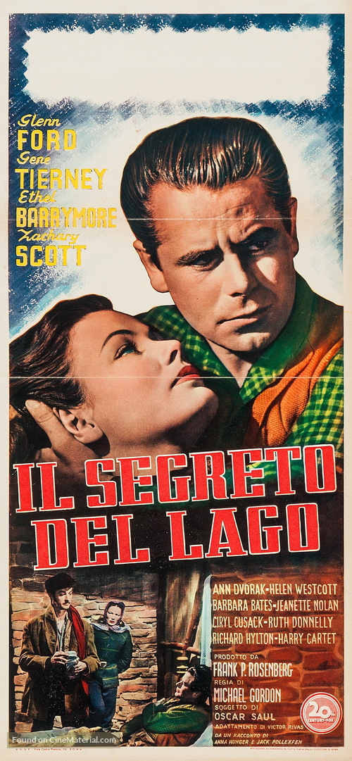 The Secret of Convict Lake - Italian Movie Poster