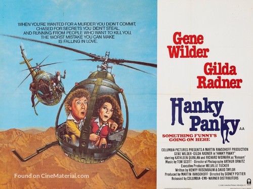 Hanky Panky - British Movie Poster