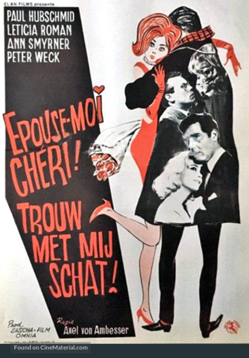 Heirate mich, Cherie - Belgian Movie Poster