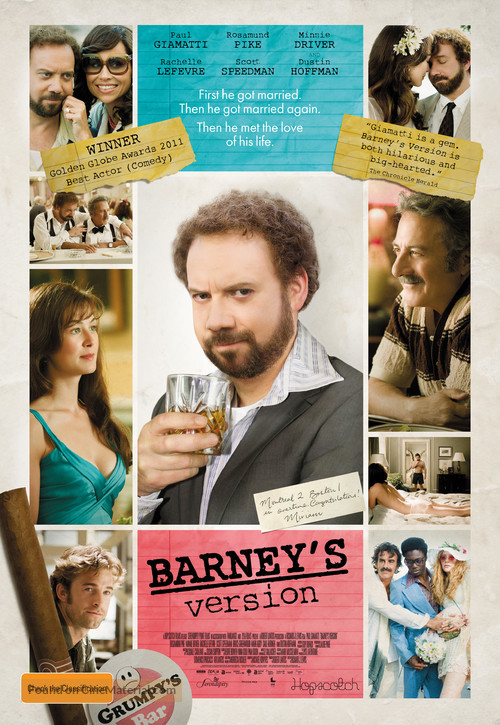 Barney&#039;s Version - Australian Movie Poster
