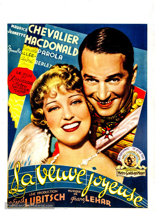 The Merry Widow - Belgian Movie Poster