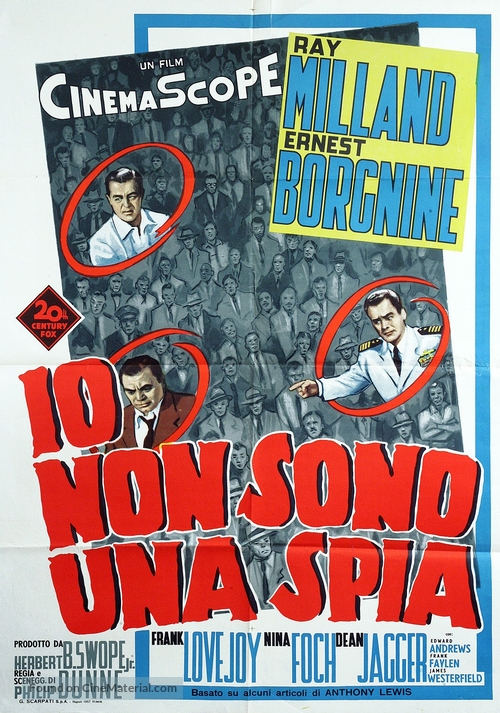 Three Brave Men - Italian Movie Poster