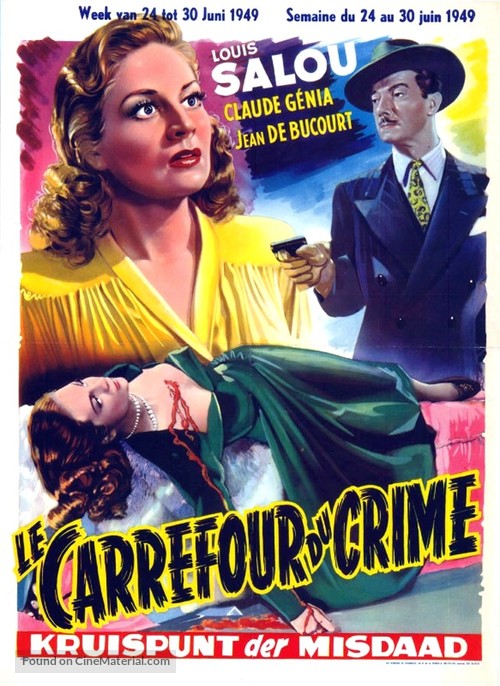 Carrefour du crime - Belgian Movie Poster