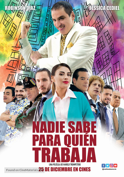Nadie Sabe para quien trabaja - Colombian Movie Poster