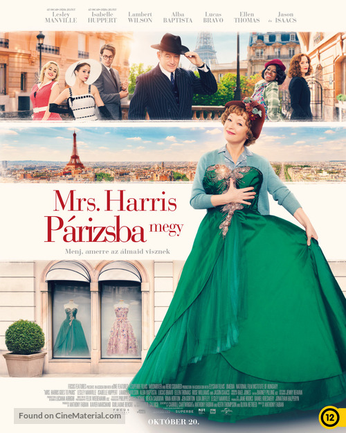 Mrs. Harris Goes to Paris - Hungarian Movie Poster