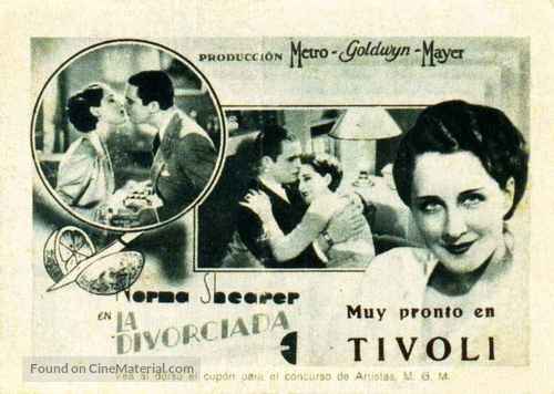 The Divorcee - Spanish Movie Poster