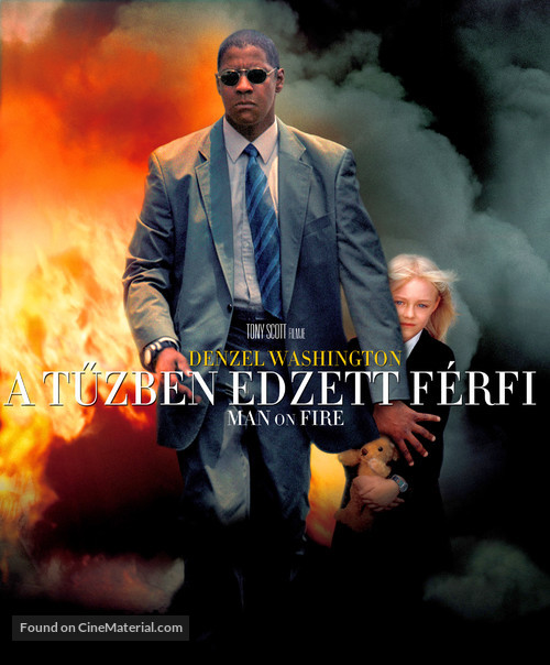 Man on Fire - Hungarian Movie Cover