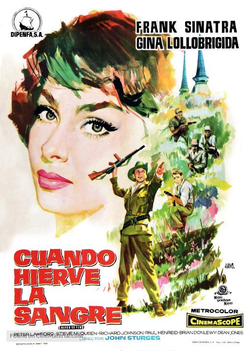 Never So Few - Spanish Movie Poster