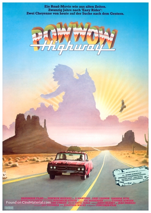Powwow Highway - German Movie Poster