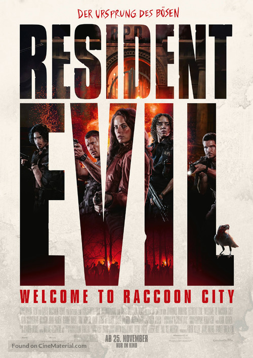 Resident Evil: Welcome to Raccoon City - German Movie Poster