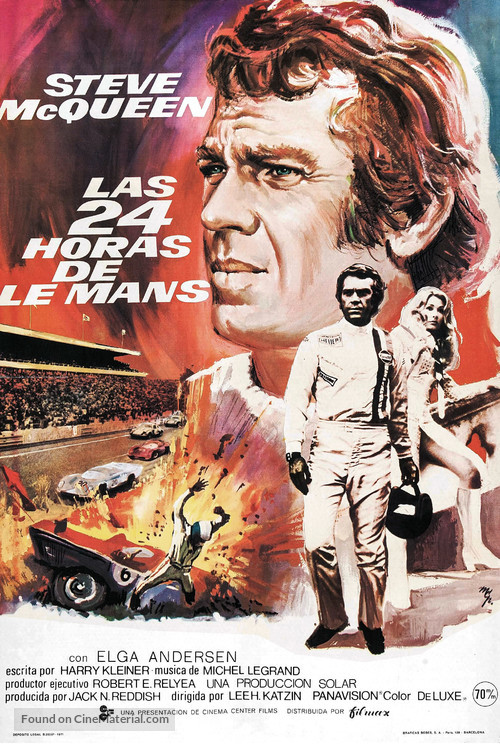 Le Mans - Spanish Movie Poster