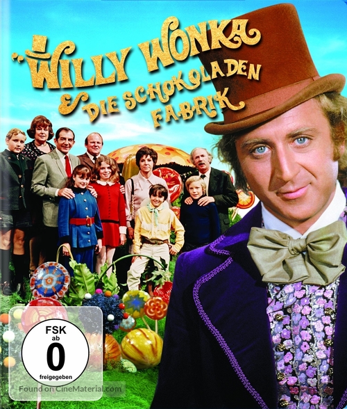 Willy Wonka &amp; the Chocolate Factory - German Blu-Ray movie cover