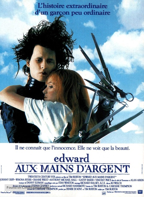 Edward Scissorhands - French Movie Poster