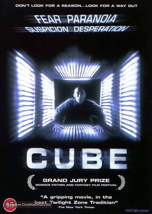 Cube - Danish DVD movie cover