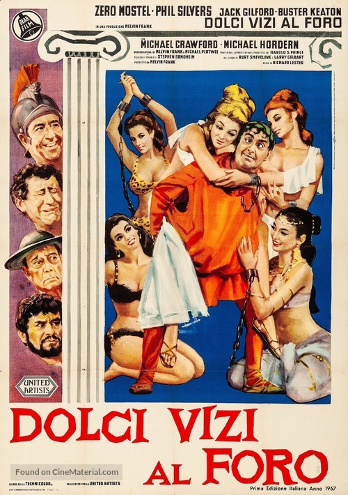 A Funny Thing Happened on the Way to the Forum - Italian Movie Poster