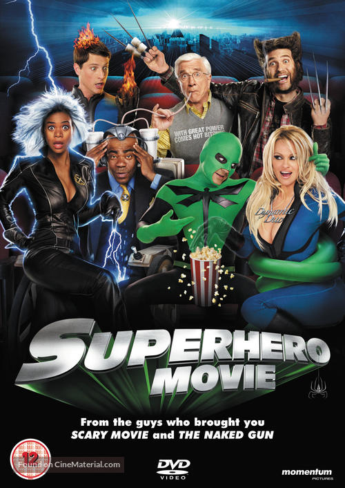 Superhero Movie - British DVD movie cover