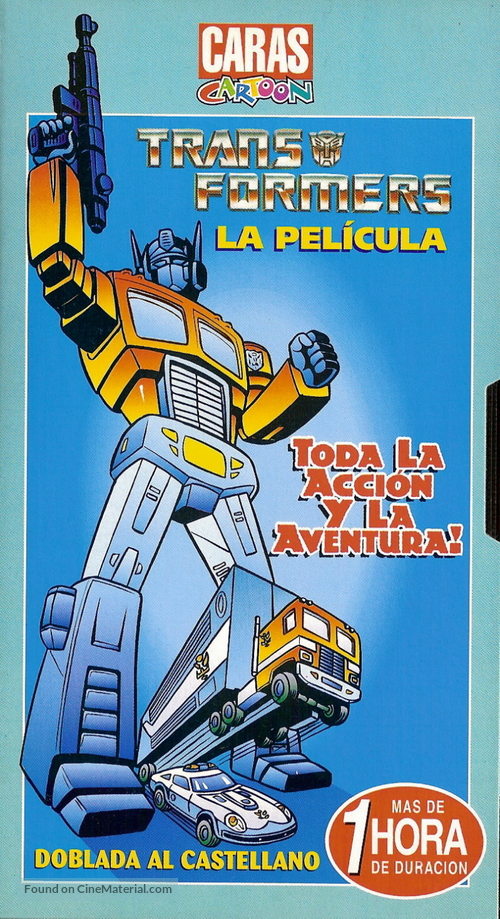 &quot;Transformers&quot; - Argentinian VHS movie cover