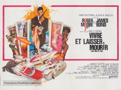Live And Let Die - French Movie Poster