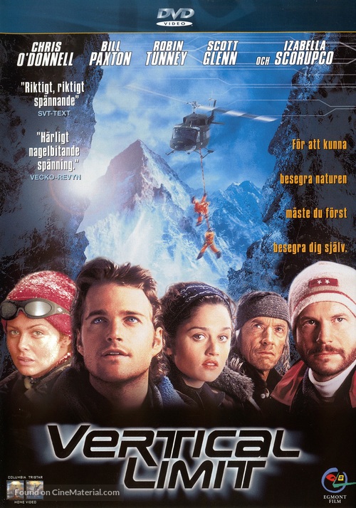 Vertical Limit - Swedish DVD movie cover