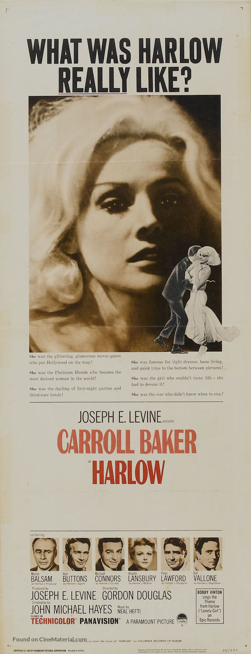 Harlow - Movie Poster