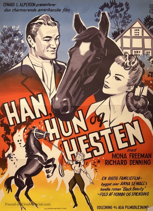 Black Beauty - Danish Movie Poster