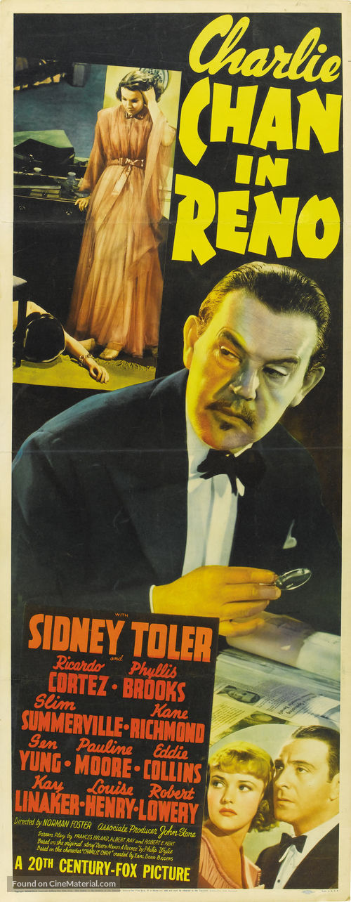 Charlie Chan in Reno - Movie Poster