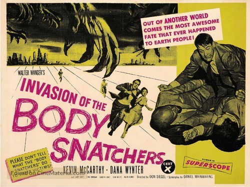 Invasion of the Body Snatchers - British Movie Poster